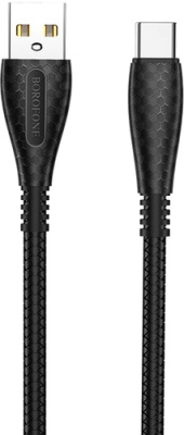 Кабель Borofone BX38 USB Type-A - USB Type-C (1 м, черный)