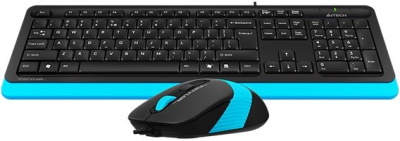Клавиатура + мышь A4Tech Fstyler F1010 (черный/синий) 