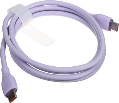 Кабель Baseus Pudding Series Fast Charging Cable 100W USB Type-C - USB Type-C (1.2 м, фиолетовый) 