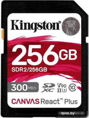 Карта памяти Kingston Canvas React Plus SDXC 256GB 