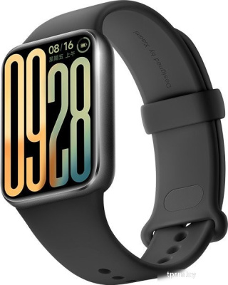 Фитнес-браслет Xiaomi Smart Band 9 Pro M2401B1 (серый, с черным силиконовым ремешком, международная версия) 