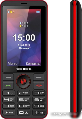 Кнопочный телефон TeXet TM-321 (черный) 
