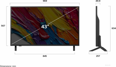 Телевизор LG QNED AI QNED82 43QNED82A6B 