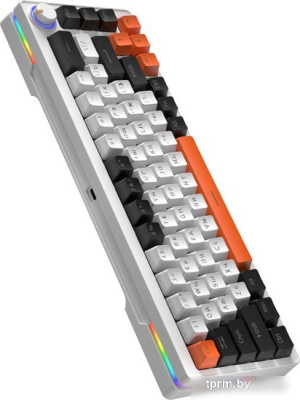 Клавиатура Cyberlynx ZA68 White Black Orange (TNT Yellow) 