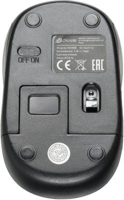 Мышь Oklick 665MW (черный/синий) 