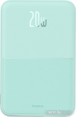 Внешний аккумулятор Baseus MagPro Magnetic Bracket Wireless Fast-Charging Power Bank 20W 5000mAh (мятный) 
