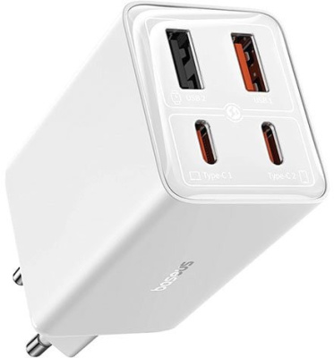 Baseus GaN6 Pro Fast Charger 2C+2U 65W P10162701213-00 (белый) 