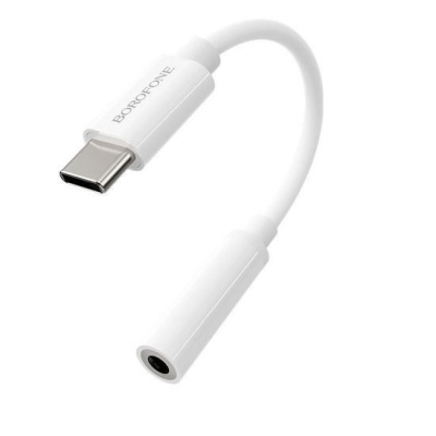 Адаптер Borofone BV13 USB Type-C - 3.5 Jack (белый) 