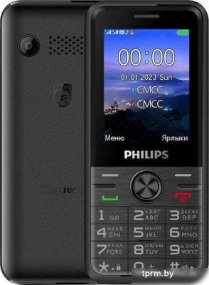 Кнопочный телефон Philips Xenium E6500 LTE (черный) 
