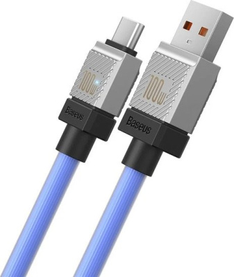 Кабель Baseus CoolPlay Series USB Type-A - USB Type-C 62802352C (1 м, синий) 