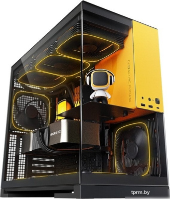 Корпус Geometric Future Model 5 5FAN (черный/желтый) 