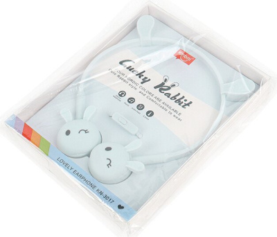 Наушники Darvish Зайчики DV-H-1411-4 (голубой) 