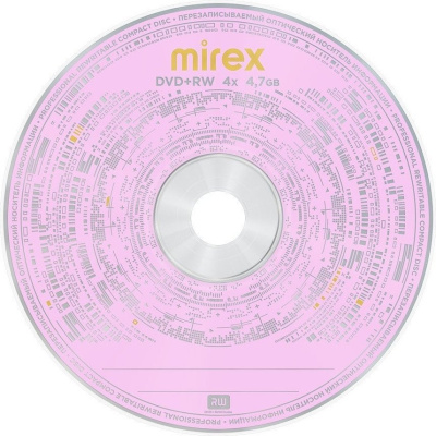 DVD+RW диск Mirex 4.7Gb 4x UL130022A4B (50 шт.) 
