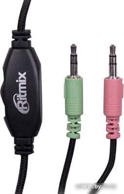 Наушники Ritmix RH-555M (черный/синий) 
