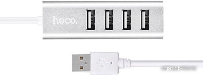 USB-хаб Hoco HB1 (серебристый) 