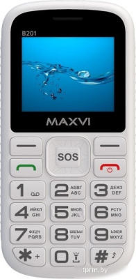 Телефон Maxvi B201 (белый) 