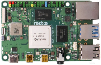 Одноплатный компьютер Radxa ROCK Pi 4 Model C+ 4GB 