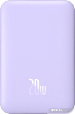 Внешний аккумулятор Baseus Magnetic Mini Air Wireless Fast Charge Power Bank 20W 6000mAh (сиреневый, китайская версия) 