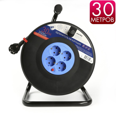 Удлинитель на катушке SmartBuy SBE-16-4-30-Z 