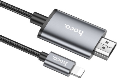 Кабель Hoco UA27 Lightning - HDMI (2 м, черный) 