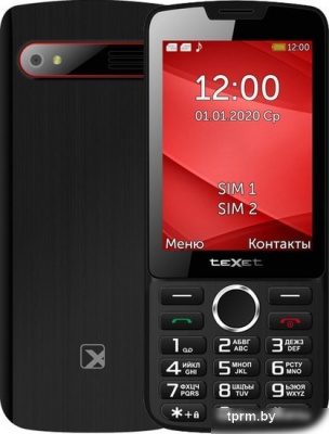Мобильный телефон TeXet TM-308 (черный/красный) 