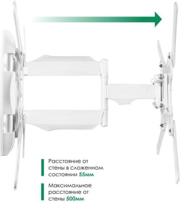 Кронштейн Onkron M4 (белый) 