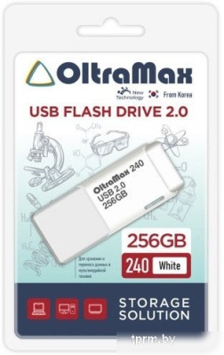USB Flash OltraMax 240 256GB (белый) 