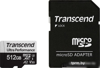 Карта памяти Transcend microSDXC 340S 512GB (с адаптером) 