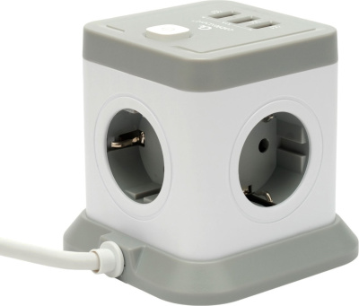 Сетевой фильтр Cablexpert TWR-4-U3-W-3 