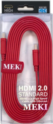 Кабель Meki GH-T-3RD HDMI - HDMI (3 м, красный)