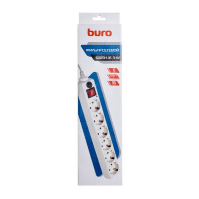 Сетевой фильтр Buro 600SH-16-3-W 