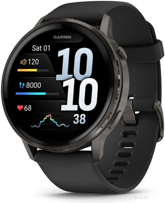 Умные часы Garmin Venu 4 45 мм (черный) 