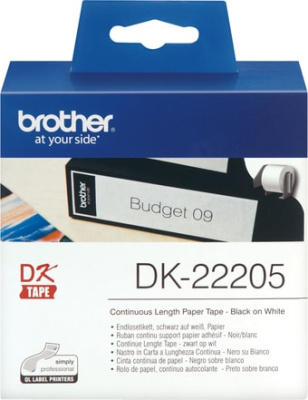 Самоклеящаяся термобумага Brother DK22205 (62 мм, 30.48 м)