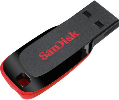 USB Flash SanDisk Cruzer Blade Black 128GB (SDCZ50-128G-B35) 