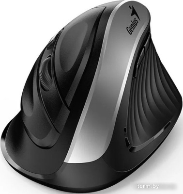 Вертикальная мышь Genius Ergo 8250S (черный/серебристый) 
