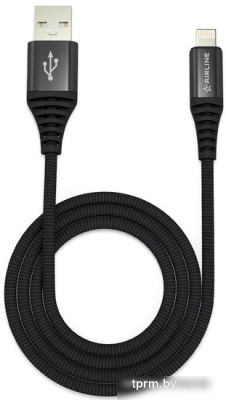 Кабель Airline ACH-I-24 USB - Lightning (1 м, черный) 