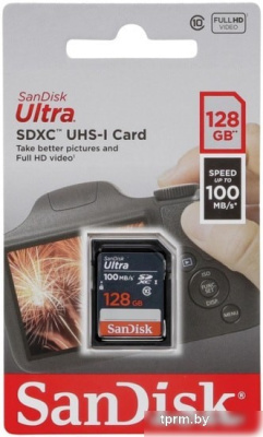 Карта памяти SanDisk Ultra SDXC SDSDUNR-128G-GN3IN 128GB 