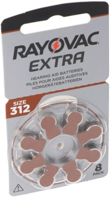 Батарейка Rayovac Extra 312 8 шт 