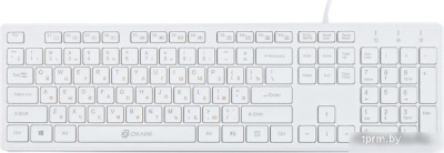 Клавиатура Oklick 500M (белый) 