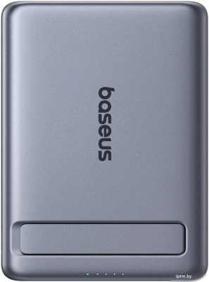 Внешний аккумулятор Baseus PicoGo AM31 Mini Magnetic Power Bank with Stand 20W 5000mAh (серый) 