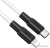 Кабель Hoco X21 Plus Silicone USB Type-C - Lightning (1 м, черный/белый) 