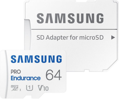 Samsung PRO Endurance+ microSDXC 64GB (с адаптером) 