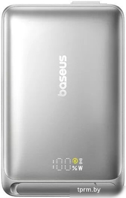 Baseus Nomos Qi2 Magnetic Power Bank 10000mAh (серебристый) 