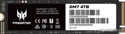 SSD Acer Predator GM7 4TB BL.9BWWR.120 