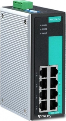 Промышленный неуправляемый коммутатор MOXA EDS-G308, 8 портов 10/100/1000BaseT(X), IP30, от 0 до 60°C, DIN-Rail EDS-G308 