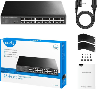 Неуправляемый коммутатор Cudy GS1024 3.0 