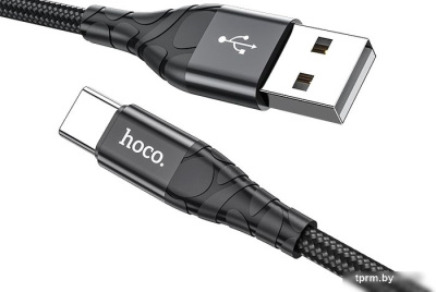 Кабель Hoco DU02 Plus USB Type-A - USB Type-C (2 м, черный) 