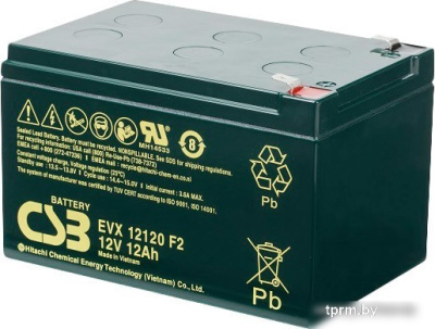 Аккумулятор для ИБП CSB EVX12120 F2 (12В/12 А·ч) 