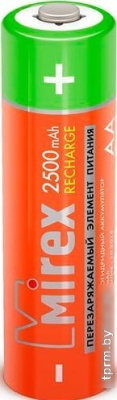 Аккумуляторы Mirex AA 2500mAh 4 шт HR6-25-E4 