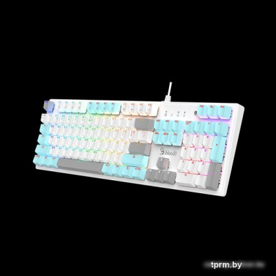 Клавиатура A4Tech Bloody S510N (белый, Bloody BLMS Red) 